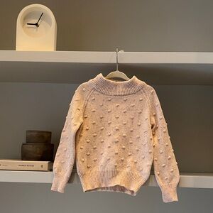 Jamie Kay Cream Bubble-Textured Knit Sweater